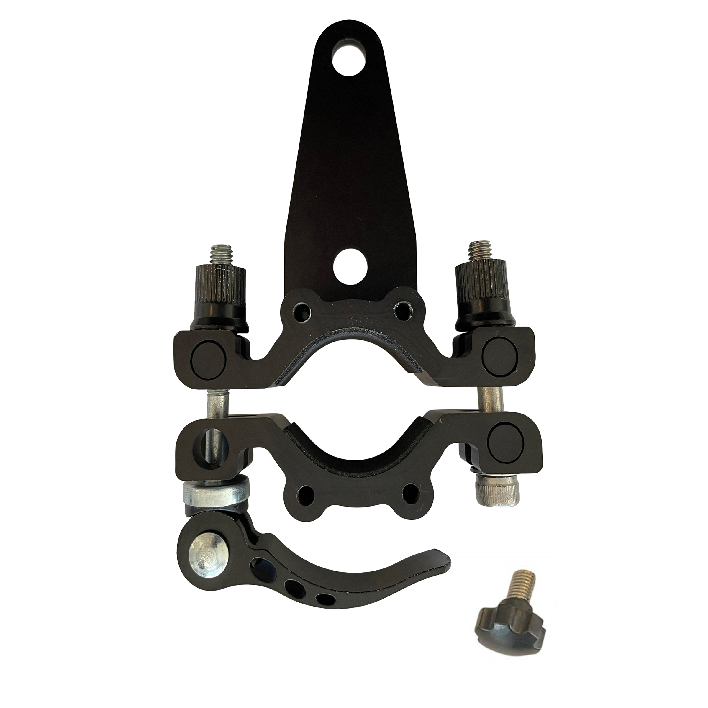 DryTunes Quick Release Stem Clamp with mounting arm, thumbscrews and quick release lever