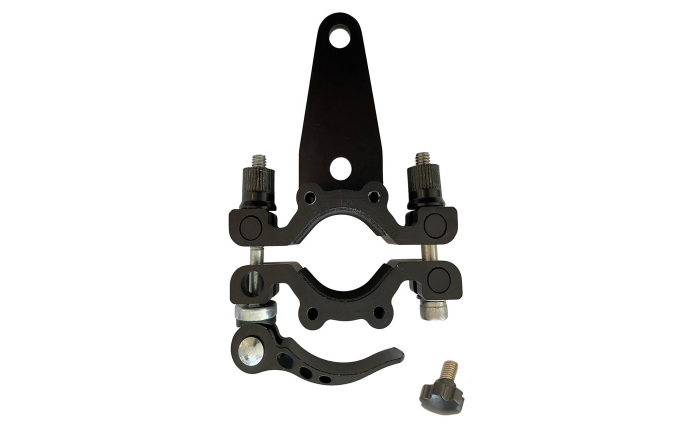 DryTunes Quick Release Stem Clamp with mounting arm, thumbscrews and quick release lever